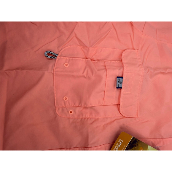 Women's Columbia PFG Bahama Short Sleeve Shirt Pink XL/TG - Picture 4 of 8